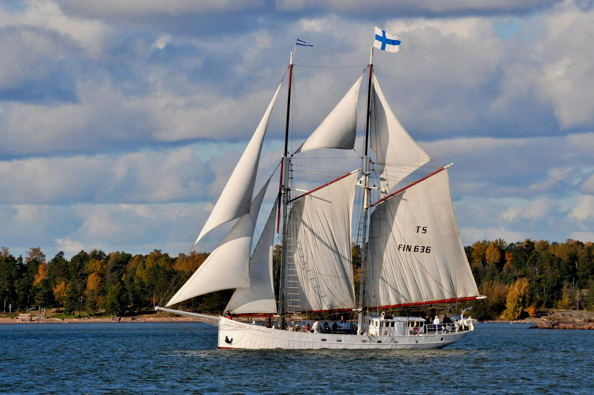 Day sailing off Helsinki